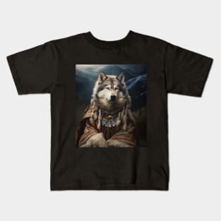 Resolute Alaskan Malamute - Medieval Inuit Elder Kids T-Shirt